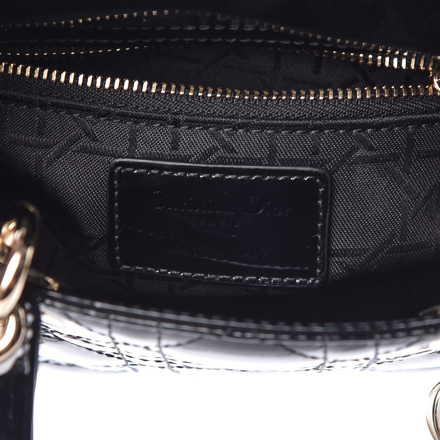 Christian Dior Patent Cannage Mini Lady Dior Black 7 of 9