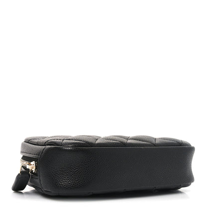Chanel Caviar Quilted Small Curvy Pouch Cosmetic Case Black 4 of 9