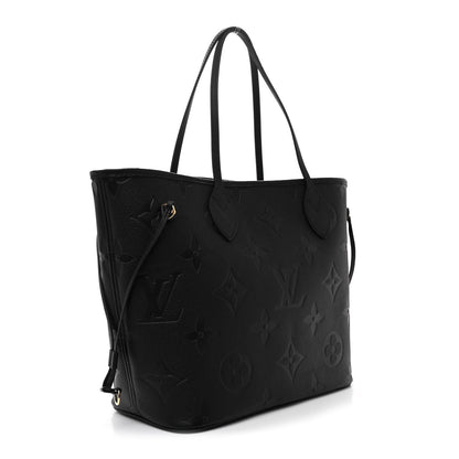 Louis Vuitton Empreinte Monogram Giant Neverfull MM Black 4 of 12