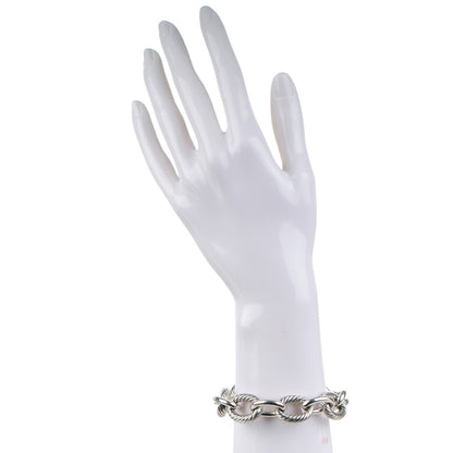 David Yurman Sterling Silver 17mm Extra Large Oval Link Bracelet 2 of 6