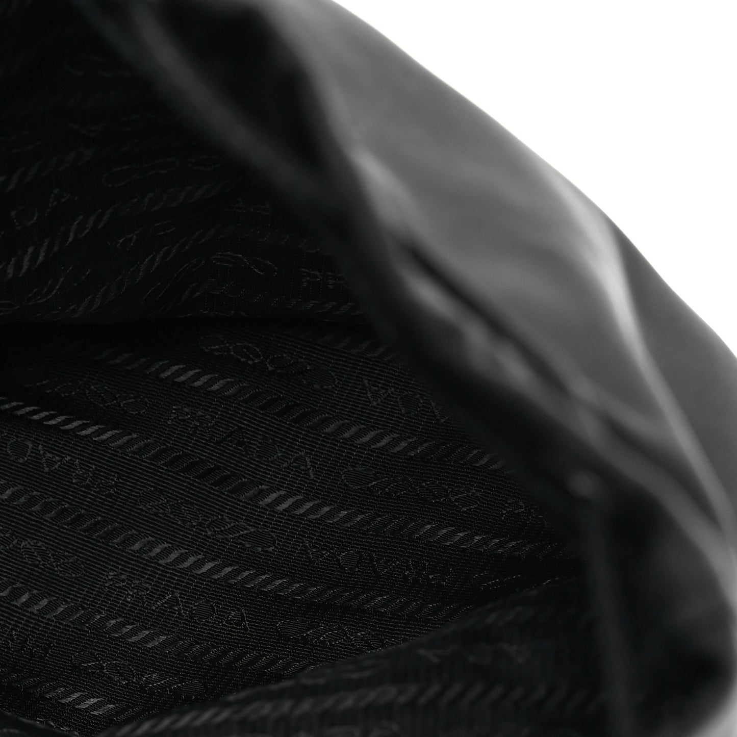 Nylon Vela Drawstring Wristlet Pouch Black