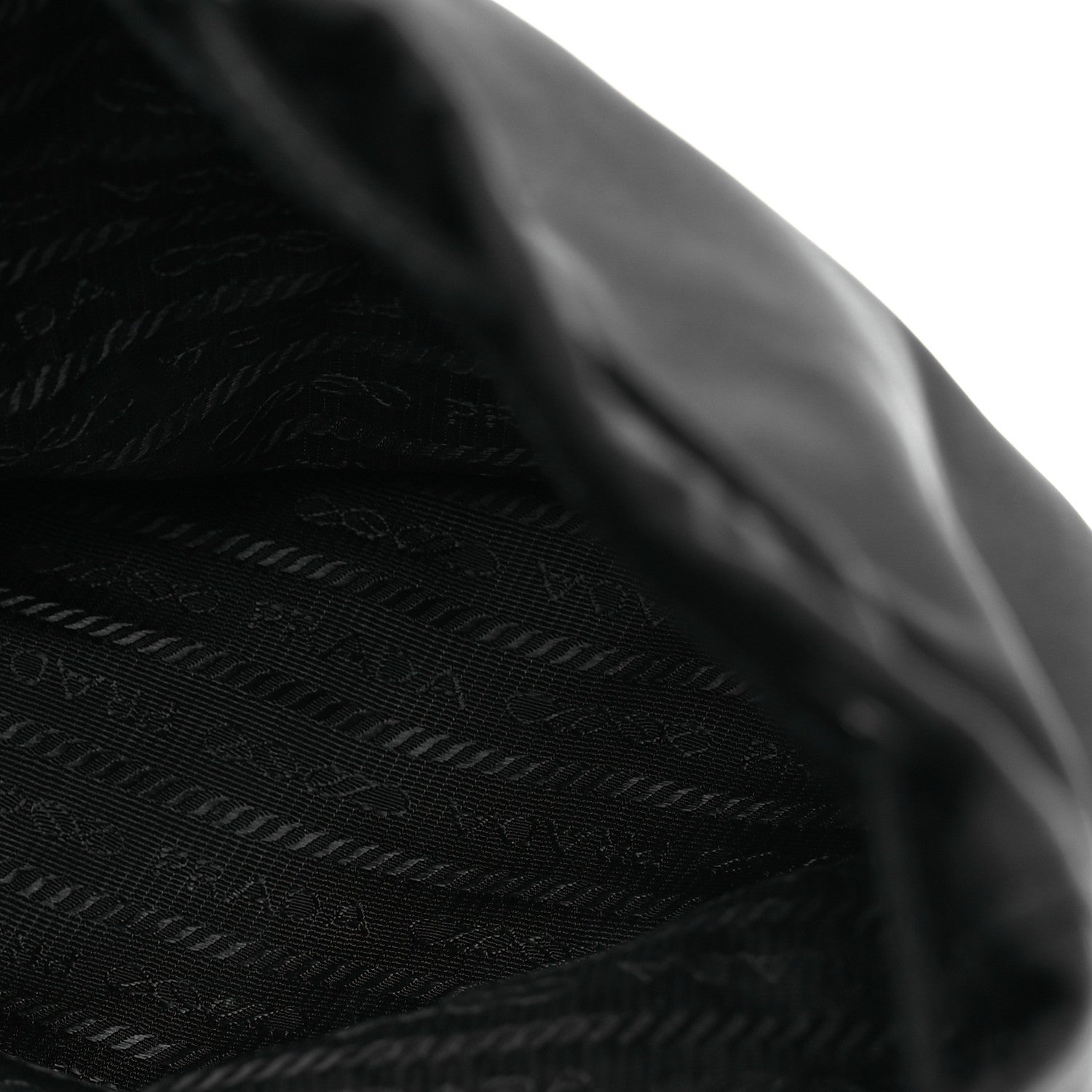 Prada Nylon Vela Drawstring Wristlet Pouch Black 5 of 11