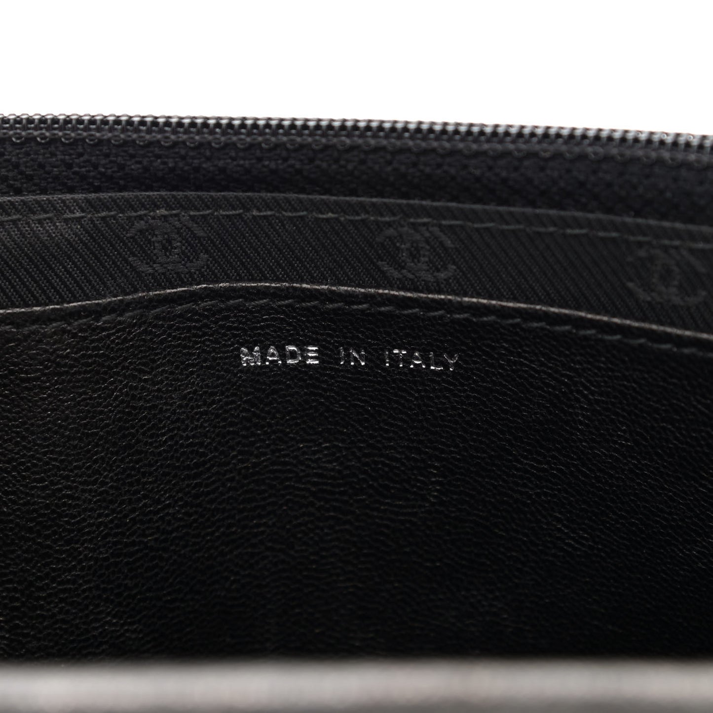 Goatskin Wallet on Chain WOC Black