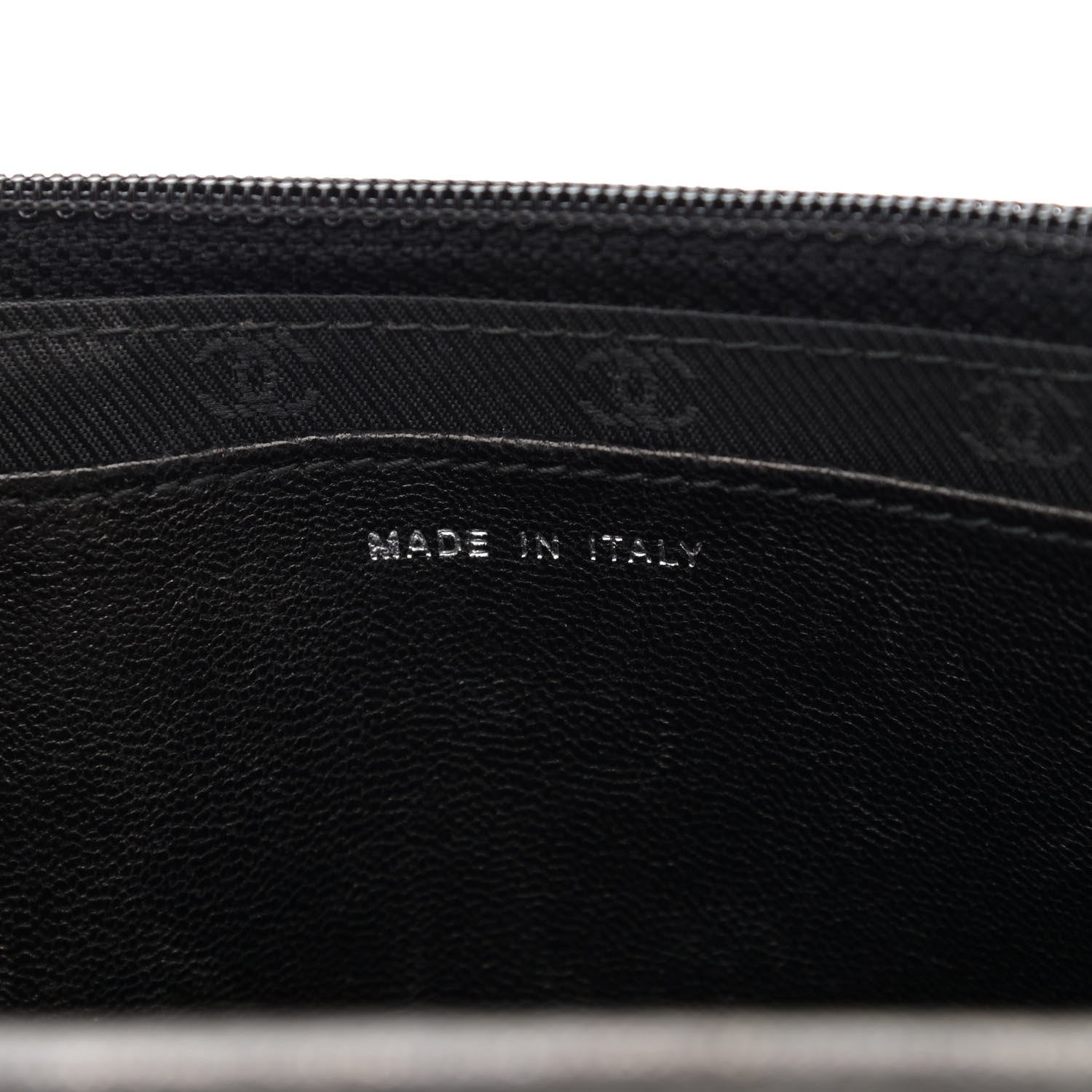 Chanel Goatskin Wallet on Chain WOC Black 6 of 12