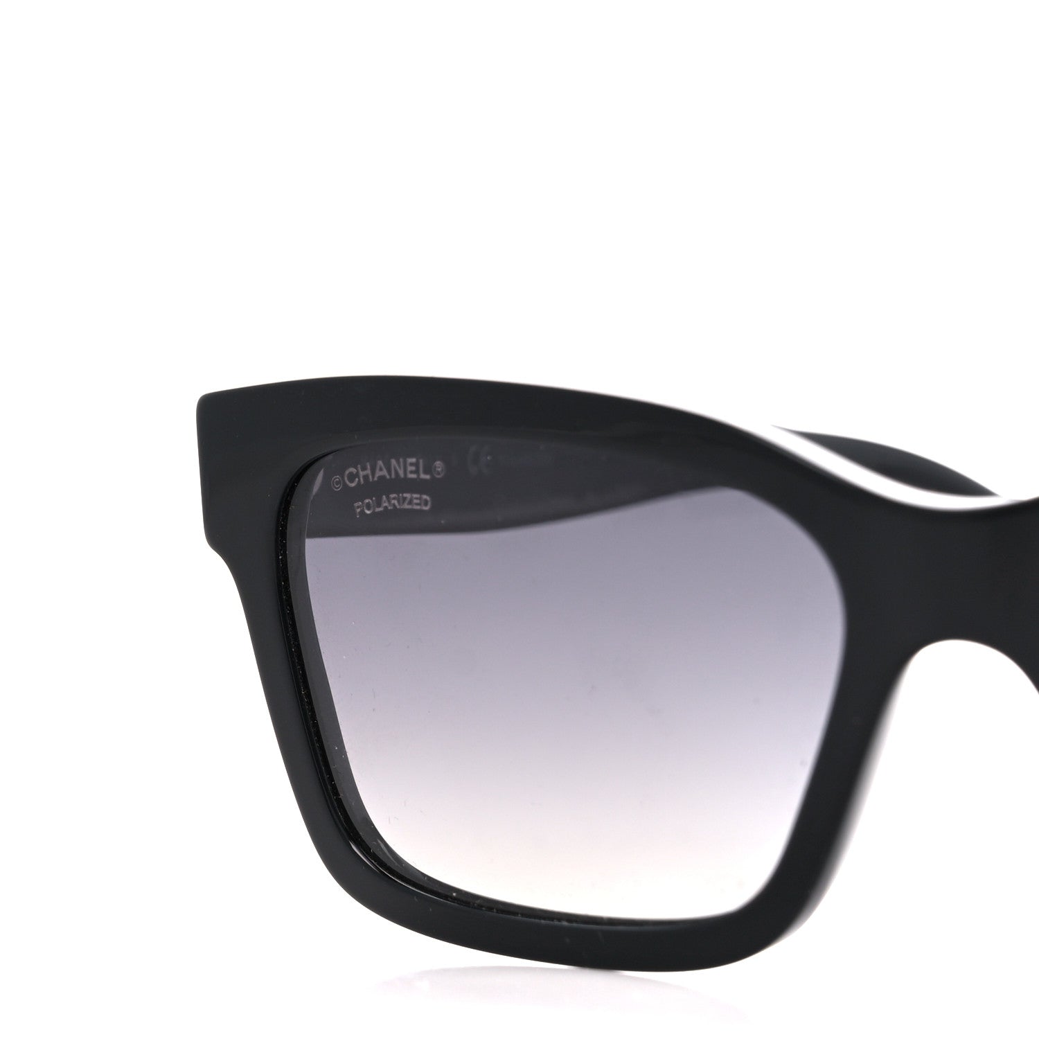 Chanel Acetate Polarized Square Sunglasses 5417-A Black 8 of 9