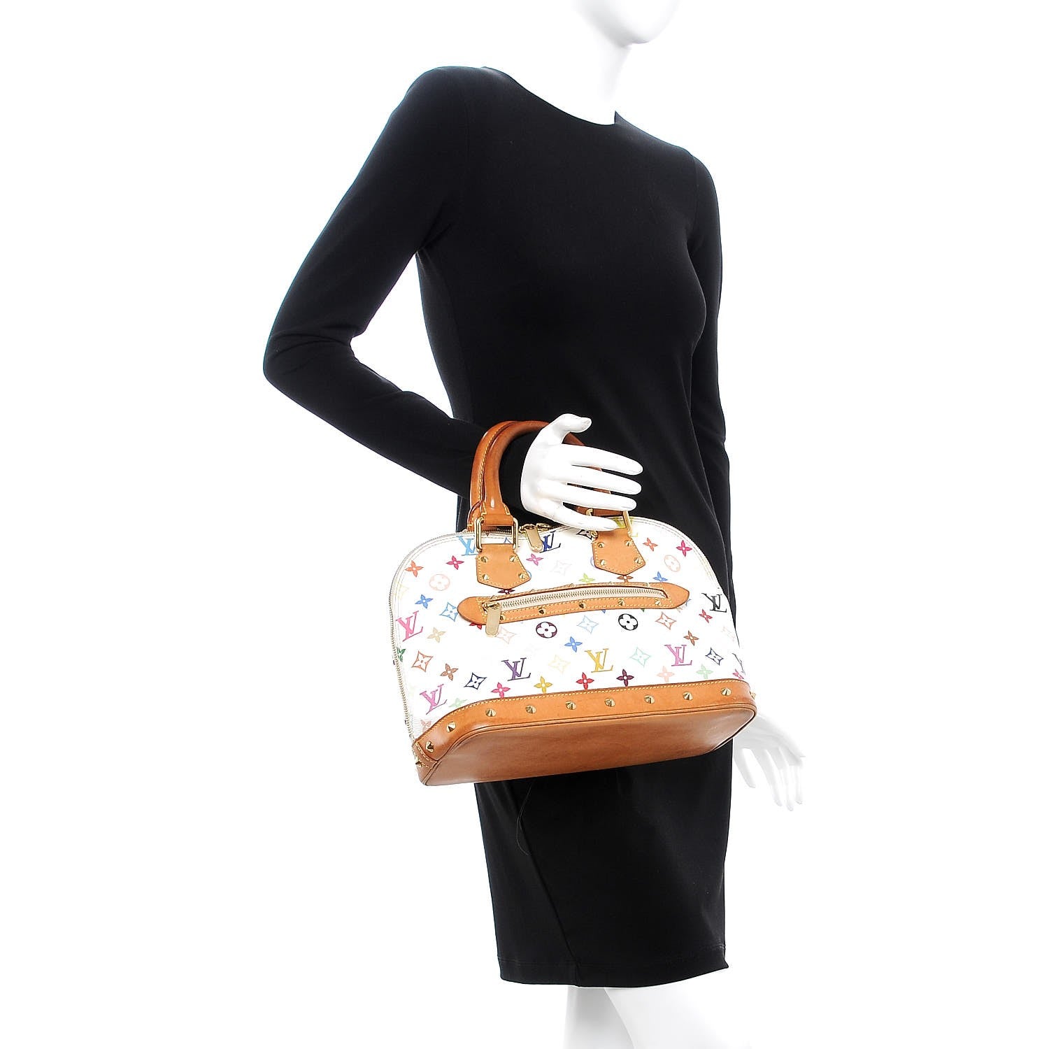 Louis Vuitton Monogram Multicolor Alma White 2 of 20