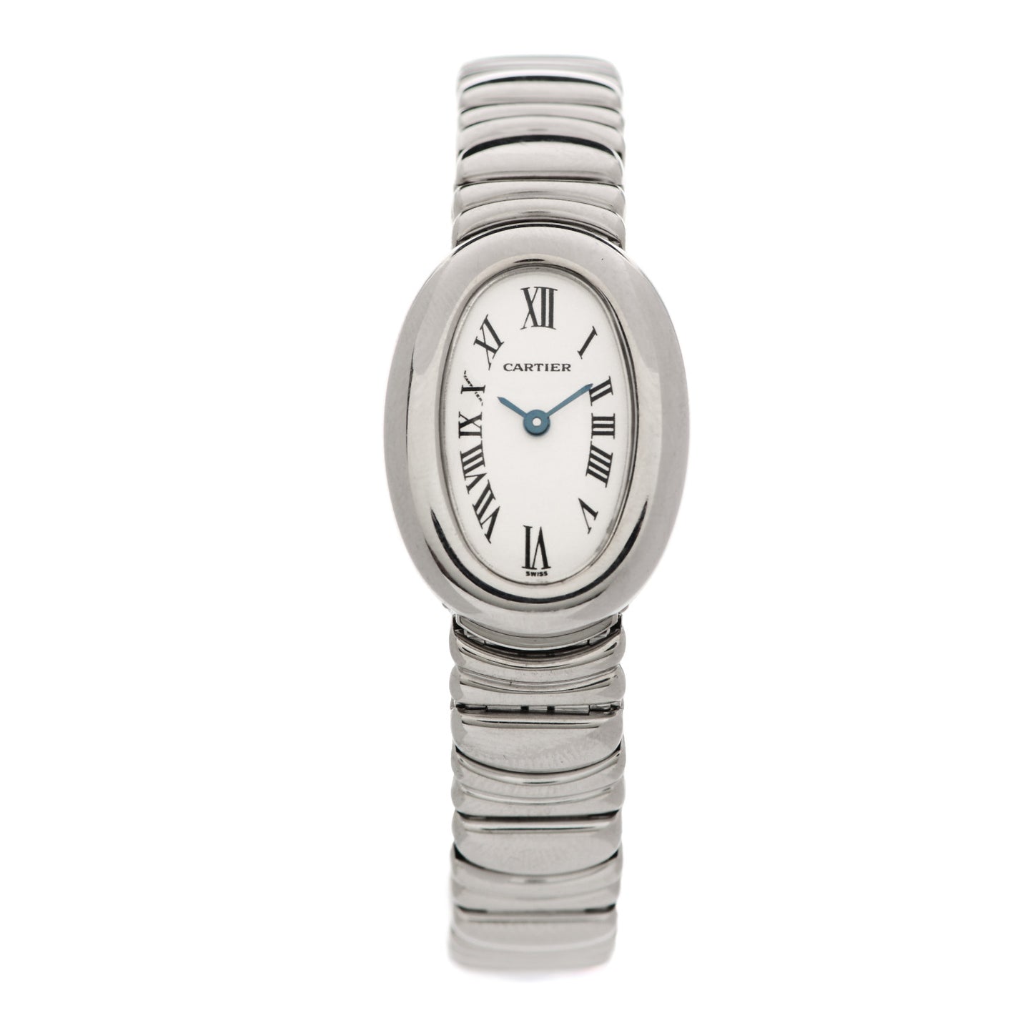 18K White Gold 22mm Baignoire Quartz Watch