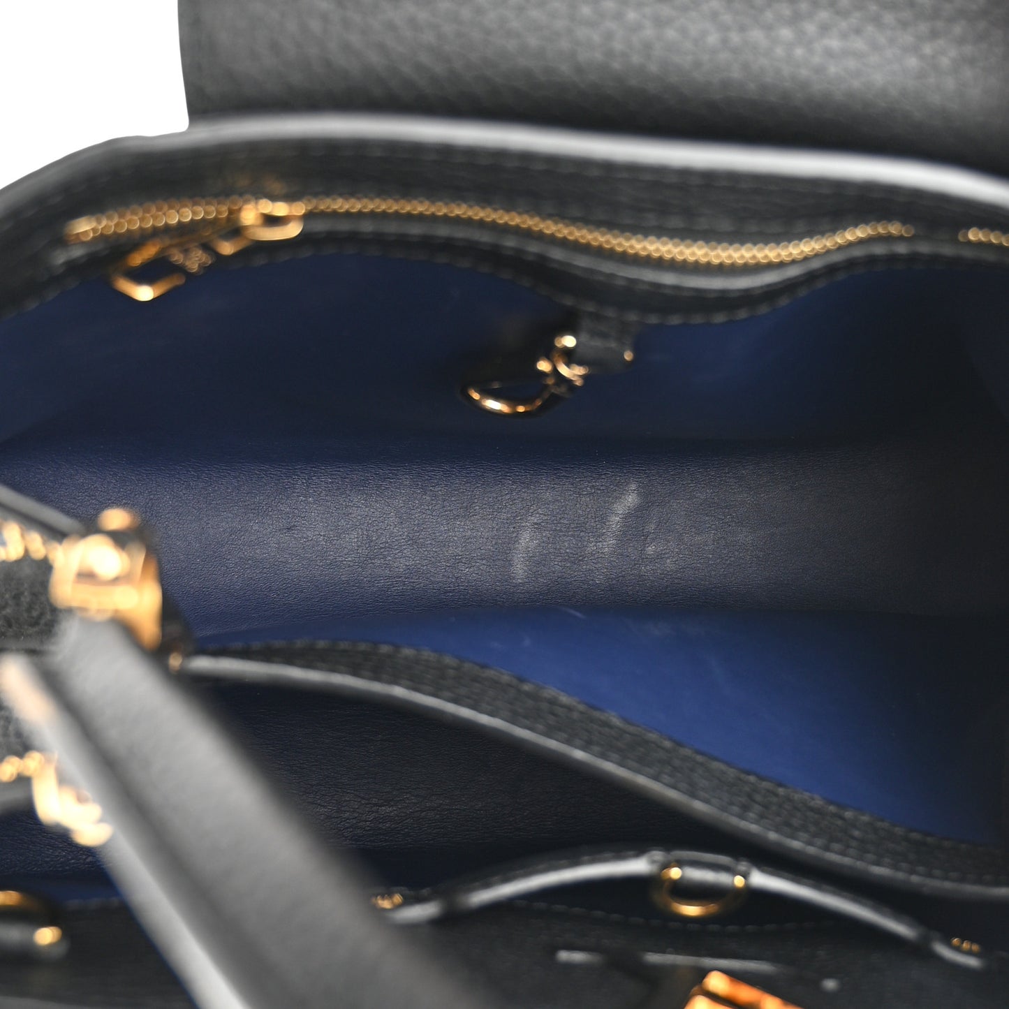 Taurillon Flower Capucines PM Black Blue