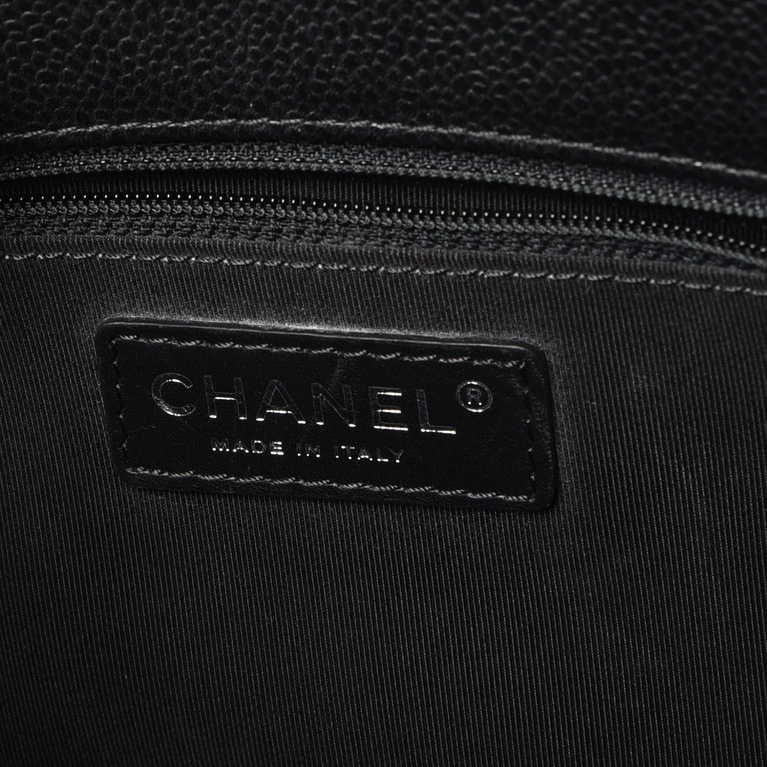 Chanel Caviar Quilted City Shopping Tote Black 6 of 10