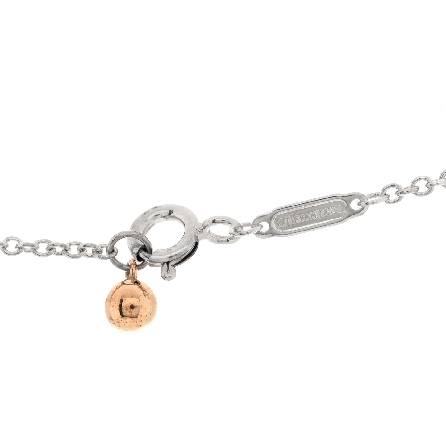 Sterling Silver 18K Rose Gold Prasiolite Return to Tiffany Love Bugs Ladybug Necklace
