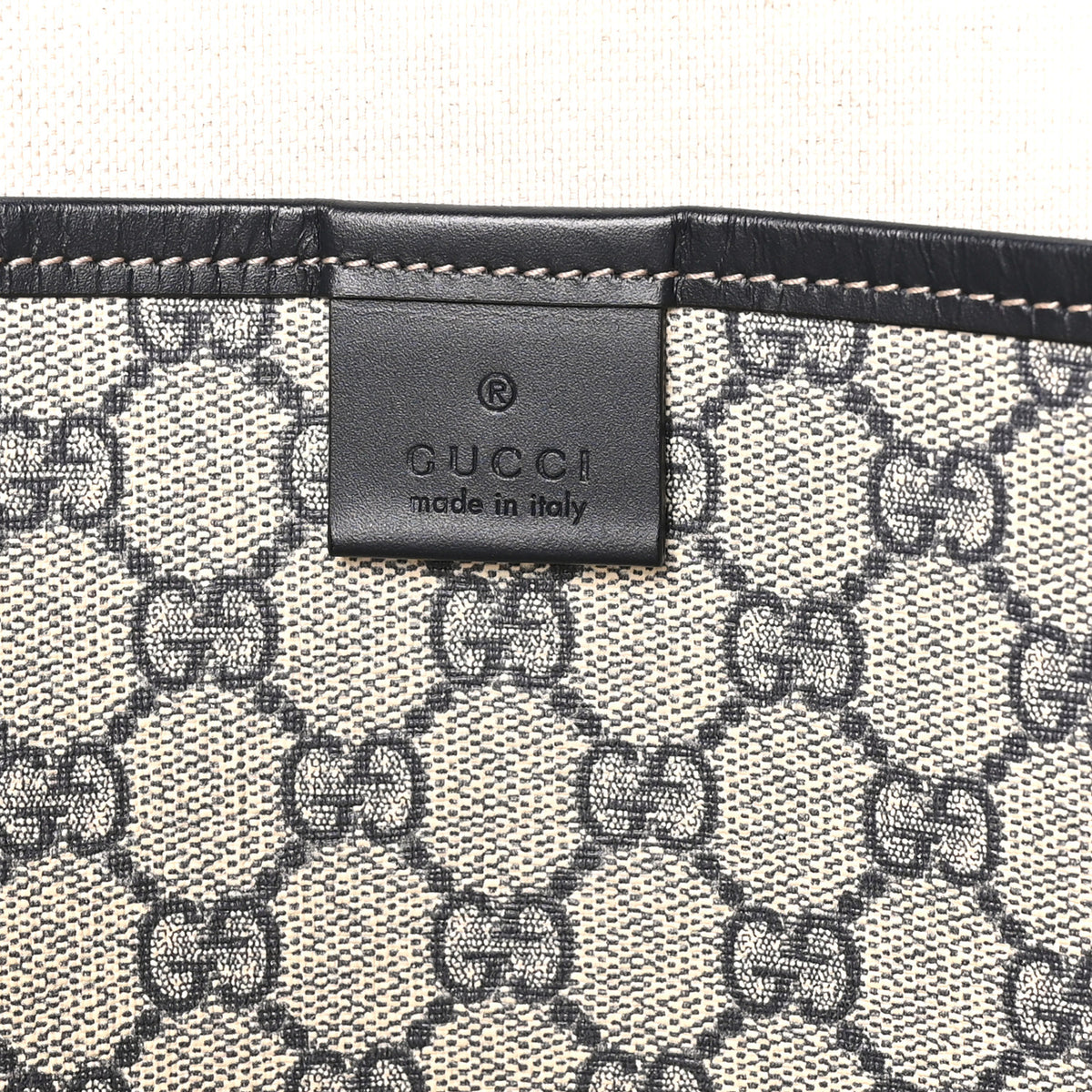 GG Plus Monogram Medium Signature Web Loop Tote Navy