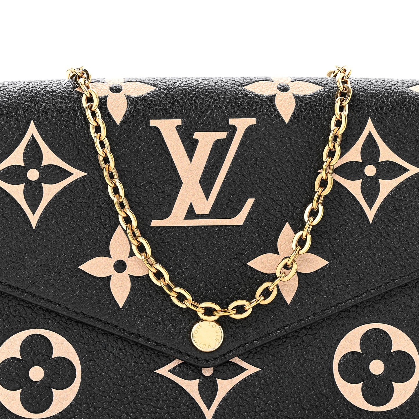 Empreinte Monogram Giant Felicie Pochette Black Beige
