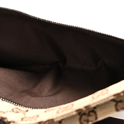 Gucci GG Monogram Double Pocket Belt Bag Dark Brown 4 of 9