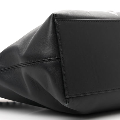 Valentino Garavani X UNDERCOVER Calfskin Print Rockstud Shoulder Tote Black 8 of 10