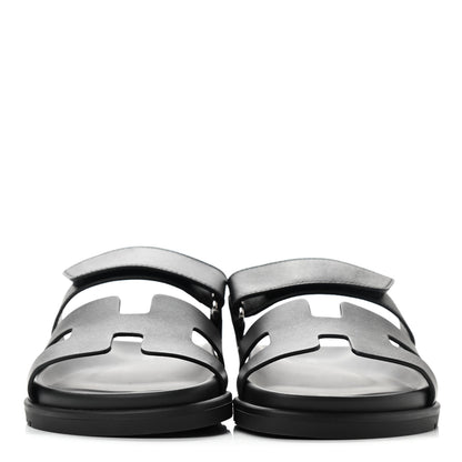 Hermes Calfskin Womens Chypre Sandals 36 Black 2 of 9