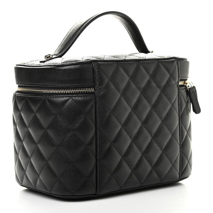 Chanel Caviar Quilted Large Vanity Pouch Black 6 of 18
