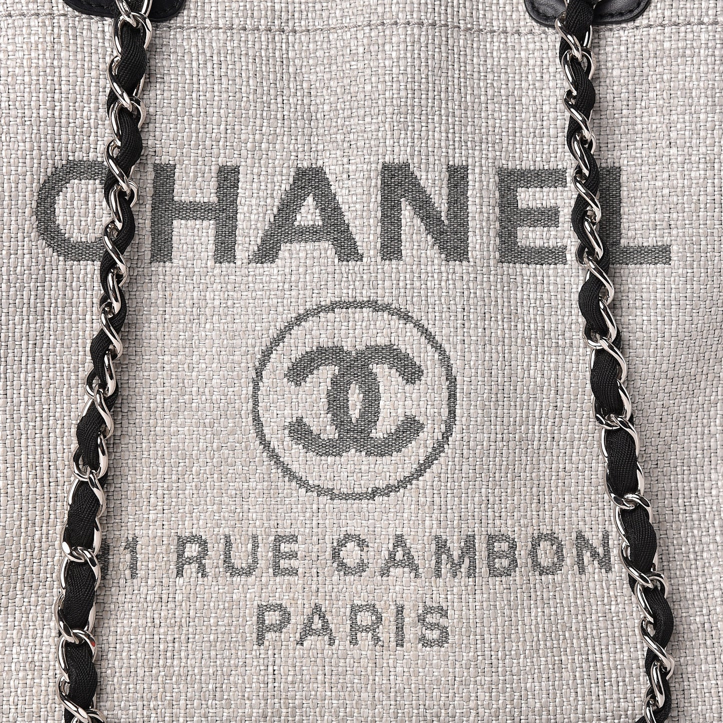 Canvas Deauville Large Tote Grey