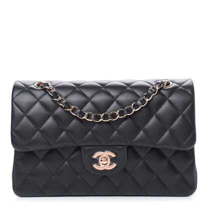 Chanel Lambskin Quilted Small Double Flap Black 1 of 9