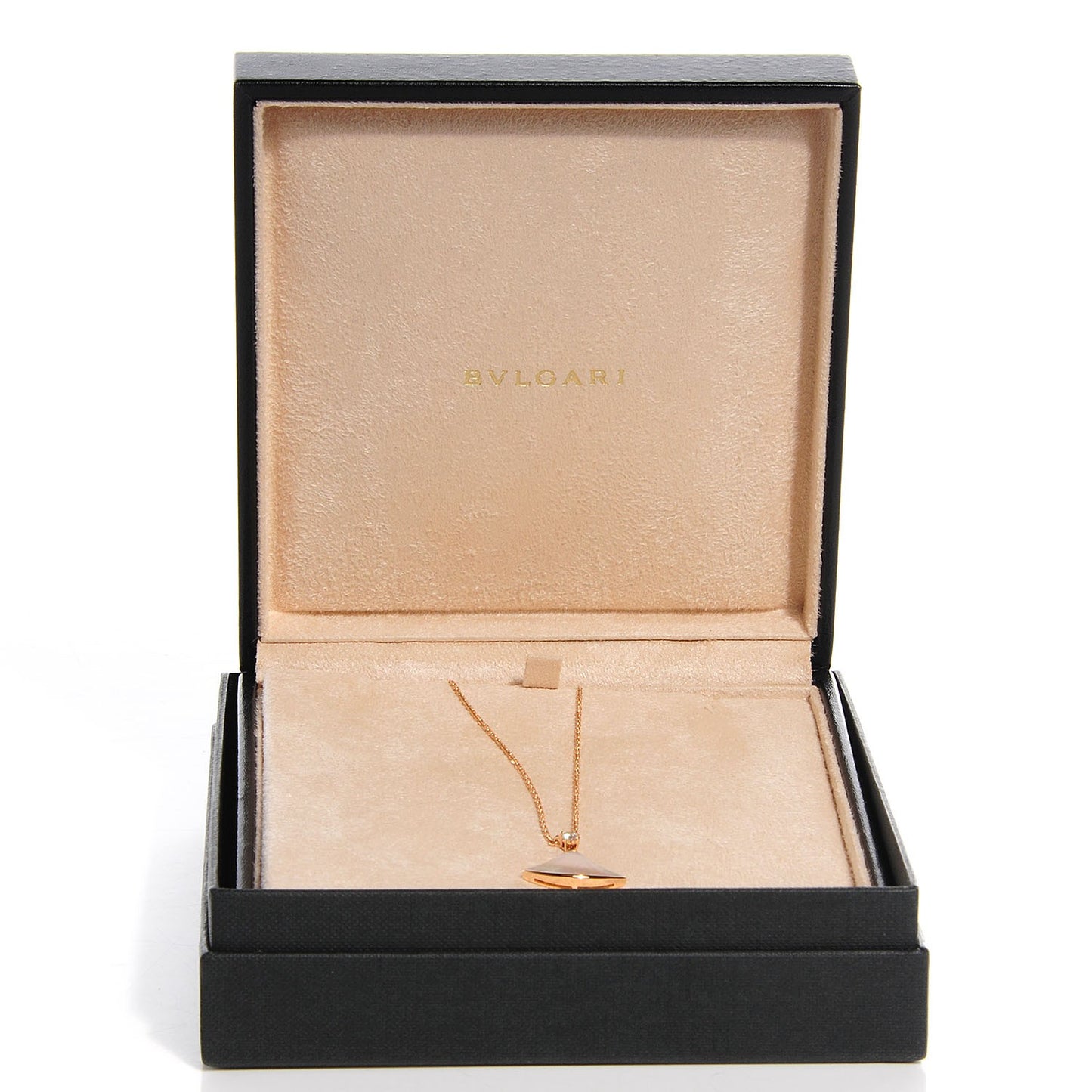 18K Rose Gold Diamond Mother of Pearl Divas' Dream Pendant Necklace