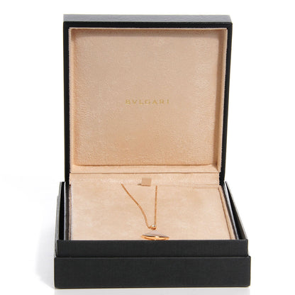 Bulgari 18K Rose Gold Diamond Mother of Pearl Divas' Dream Pendant Necklace 3 of 10