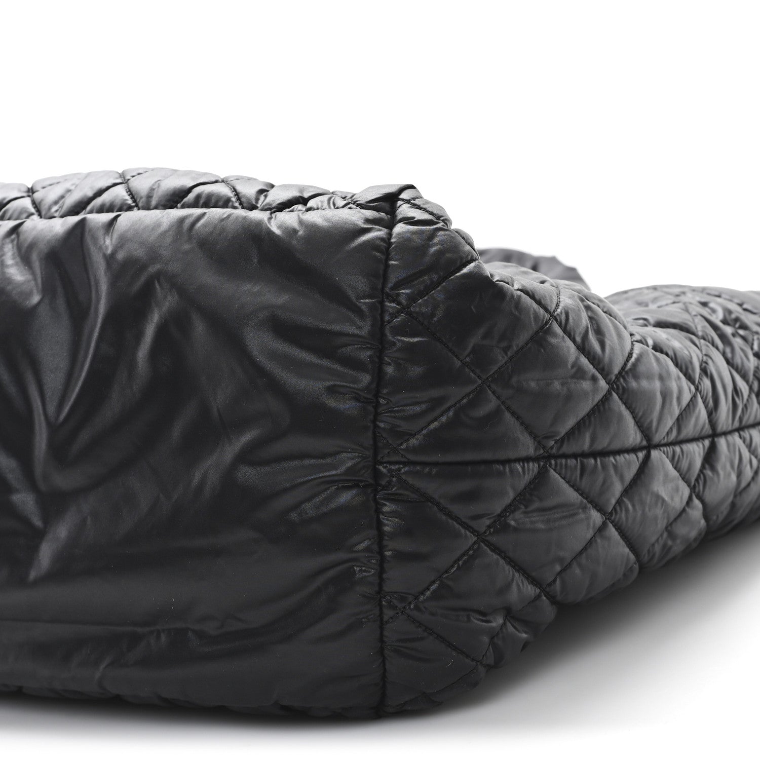 Chanel Nylon Quilted Large Coco Cocoon Tote Black 10 of 11