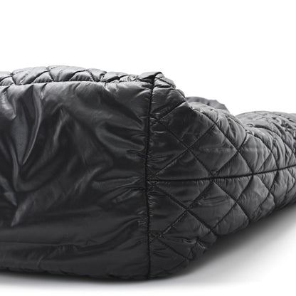 Chanel Nylon Quilted Large Coco Cocoon Tote Black 10 of 11