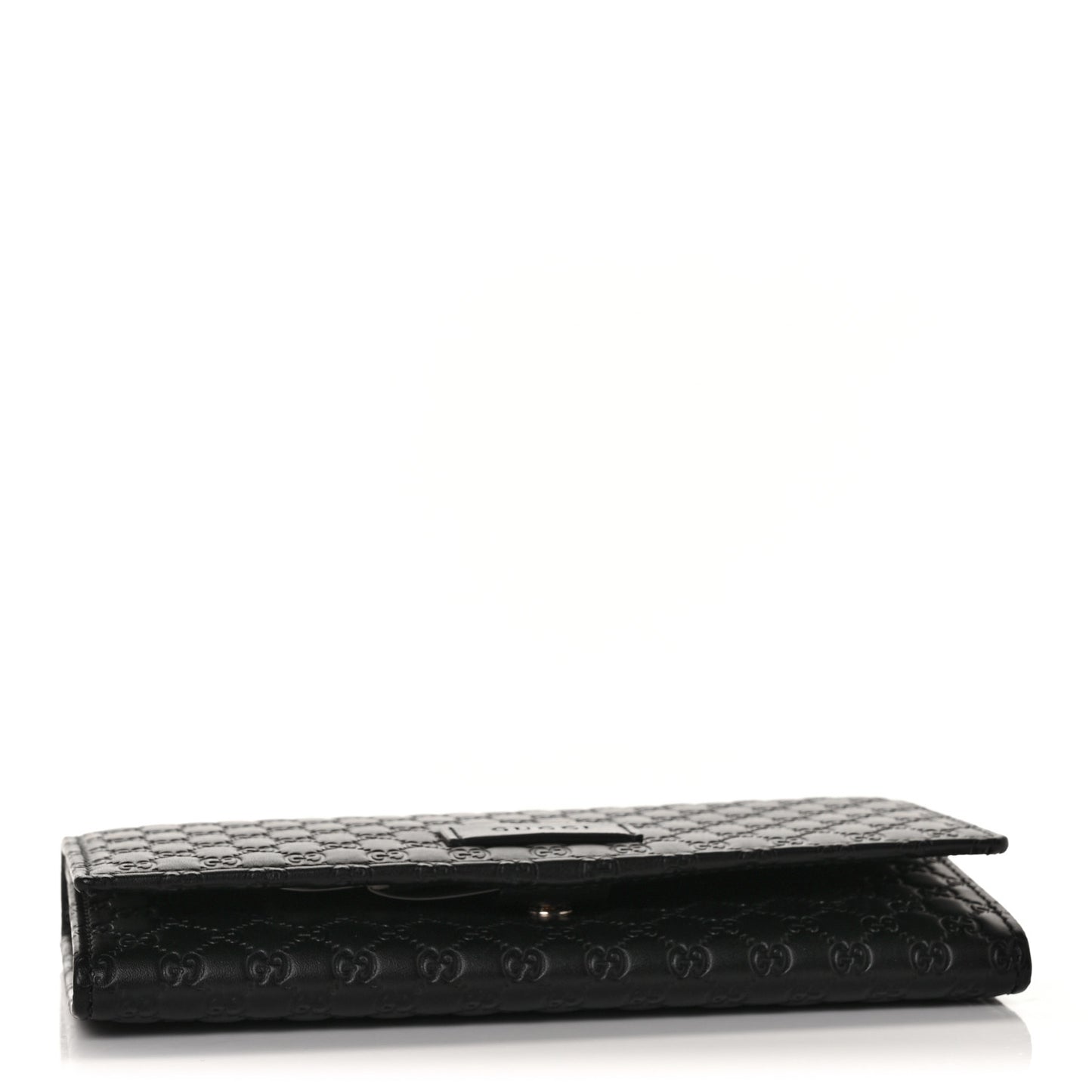 Soft Microguccissima Continental Wallet Black