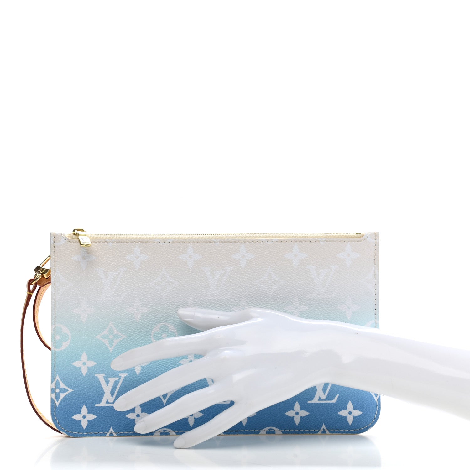 Louis Vuitton Monogram By The Pool Neverfull MM Pochette Blue 2 of 6