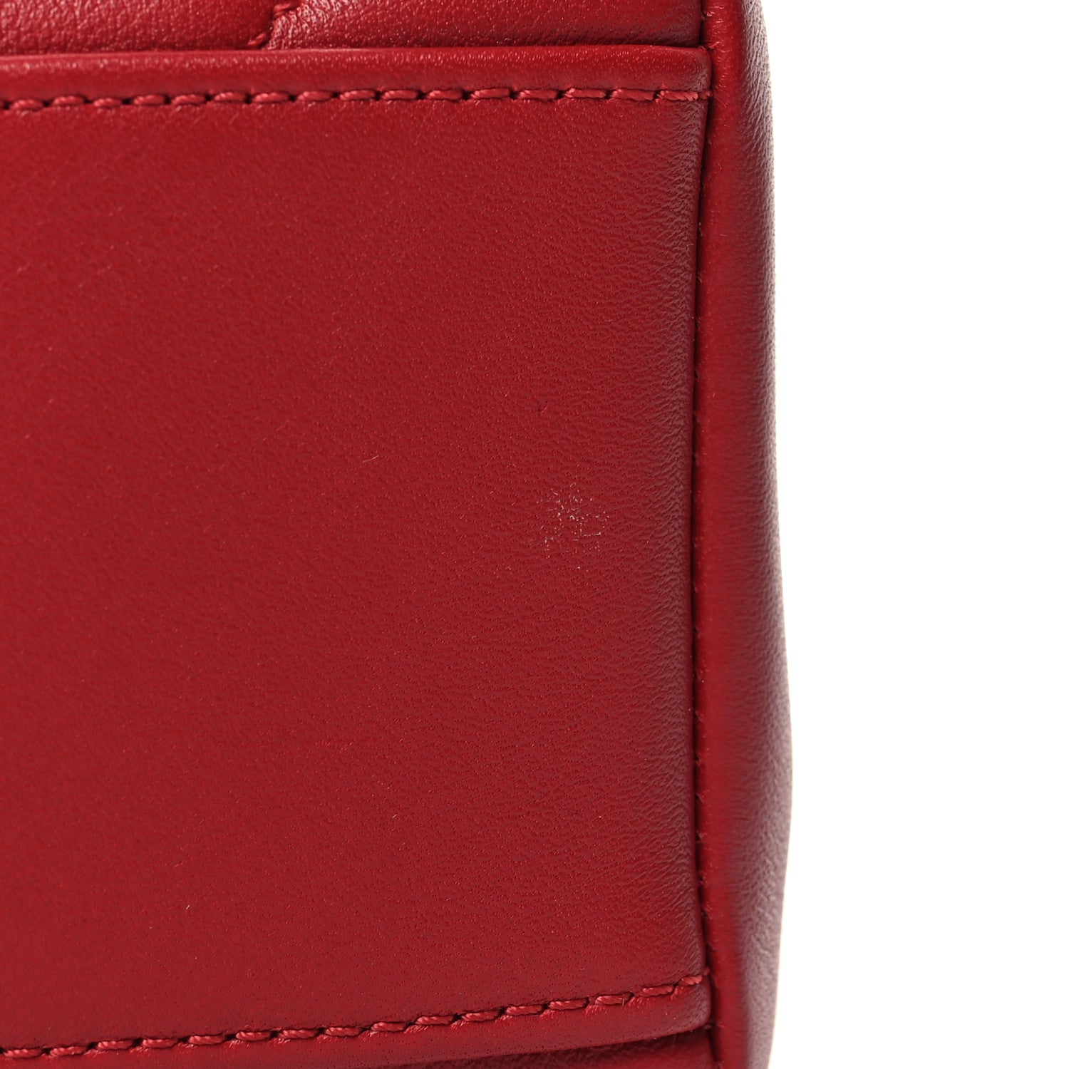 Chanel Calfskin Quilted Chevron In The City Bag Red 11 of 12