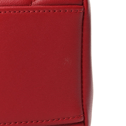 Chanel Calfskin Quilted Chevron In The City Bag Red 11 of 12
