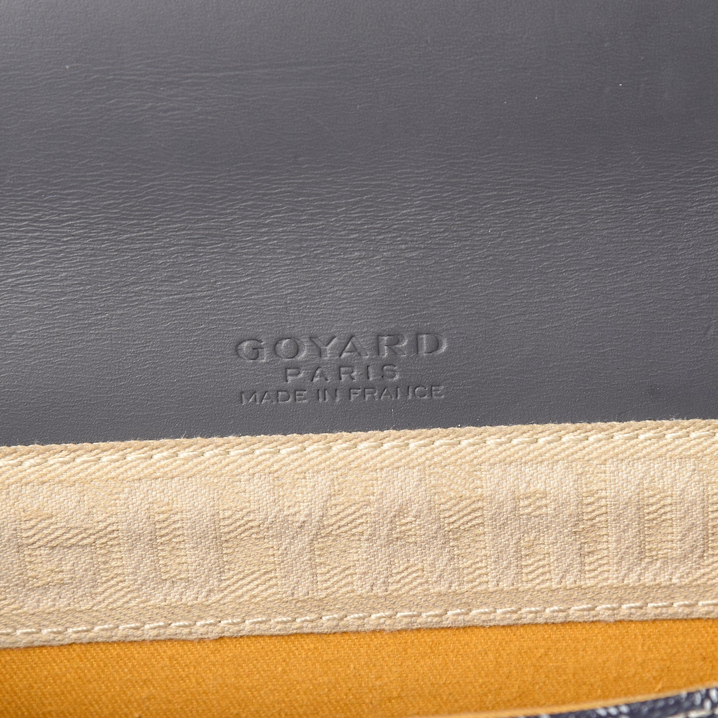 Goyardine Monte Carlo Bois Clutch Grey