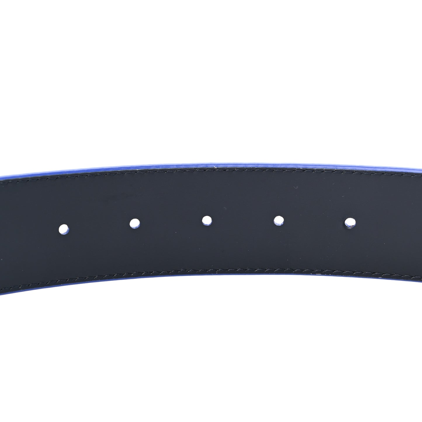 Taurillon Illusion 40mm LV Initiales Reversible Belt 95 38 Bleu Vert