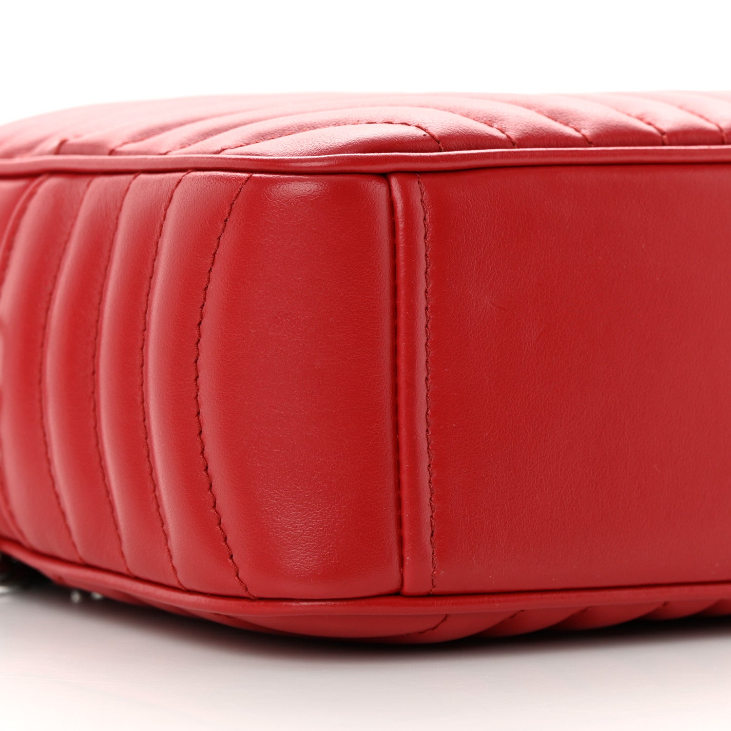 Prada Soft Calfskin Diagramme Camera Bag Rosso 9 of 12