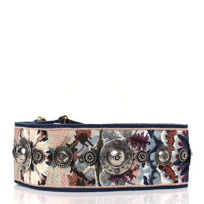 Christian Dior Canvas Embroidered Studded KaleiDiorscopic Shoulder Strap Multicolor 2 of 3