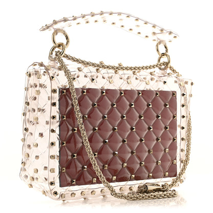 Valentino Garavani PVC Medium Rockstud Spike Shoulder Bag 3 of 10