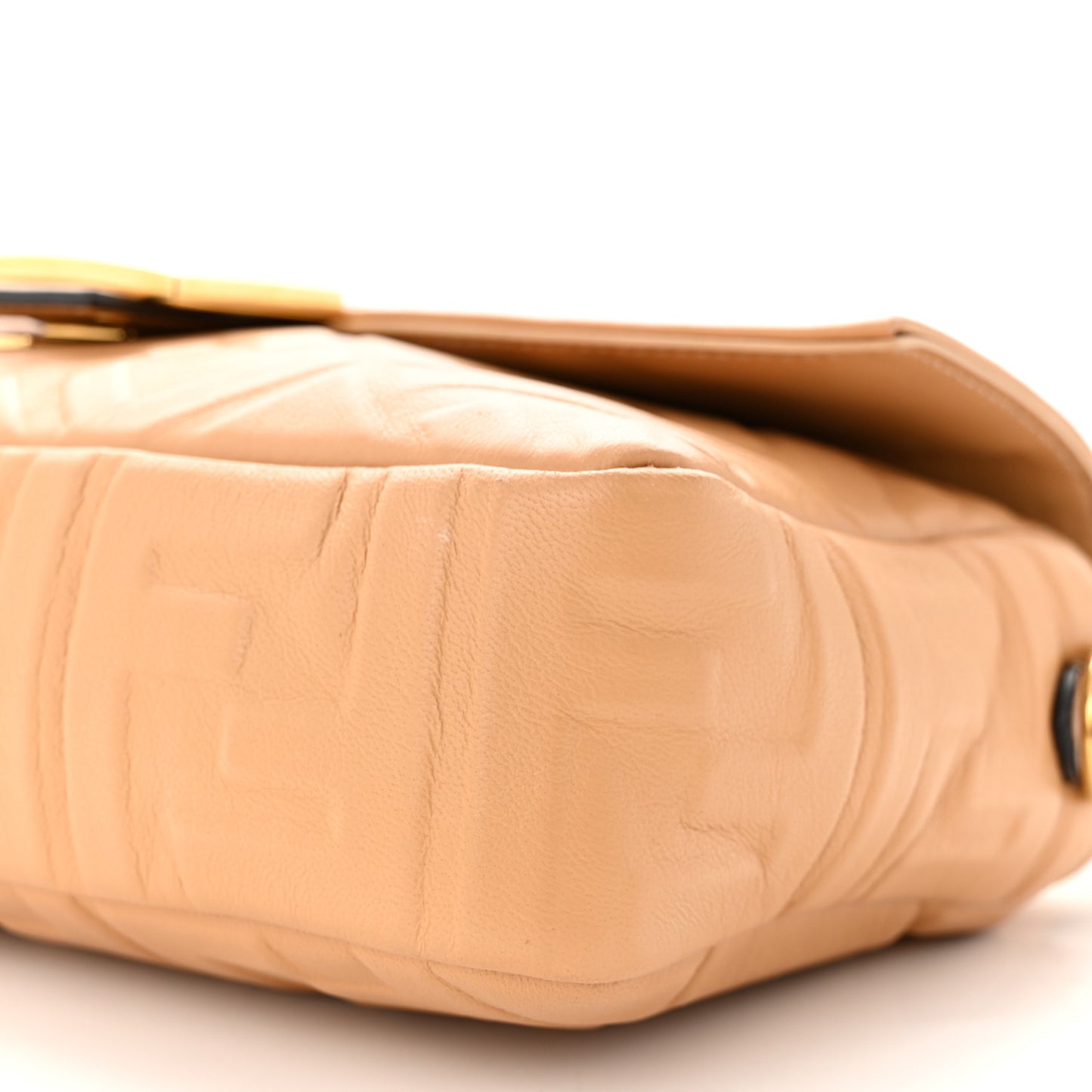 Nappa FF 1974 Embossed Baguette Miele Scuro