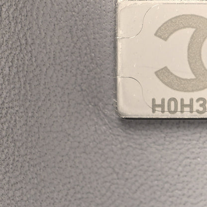 Chanel Lambskin Quilted Medium Double Flap Grey 7 of 12