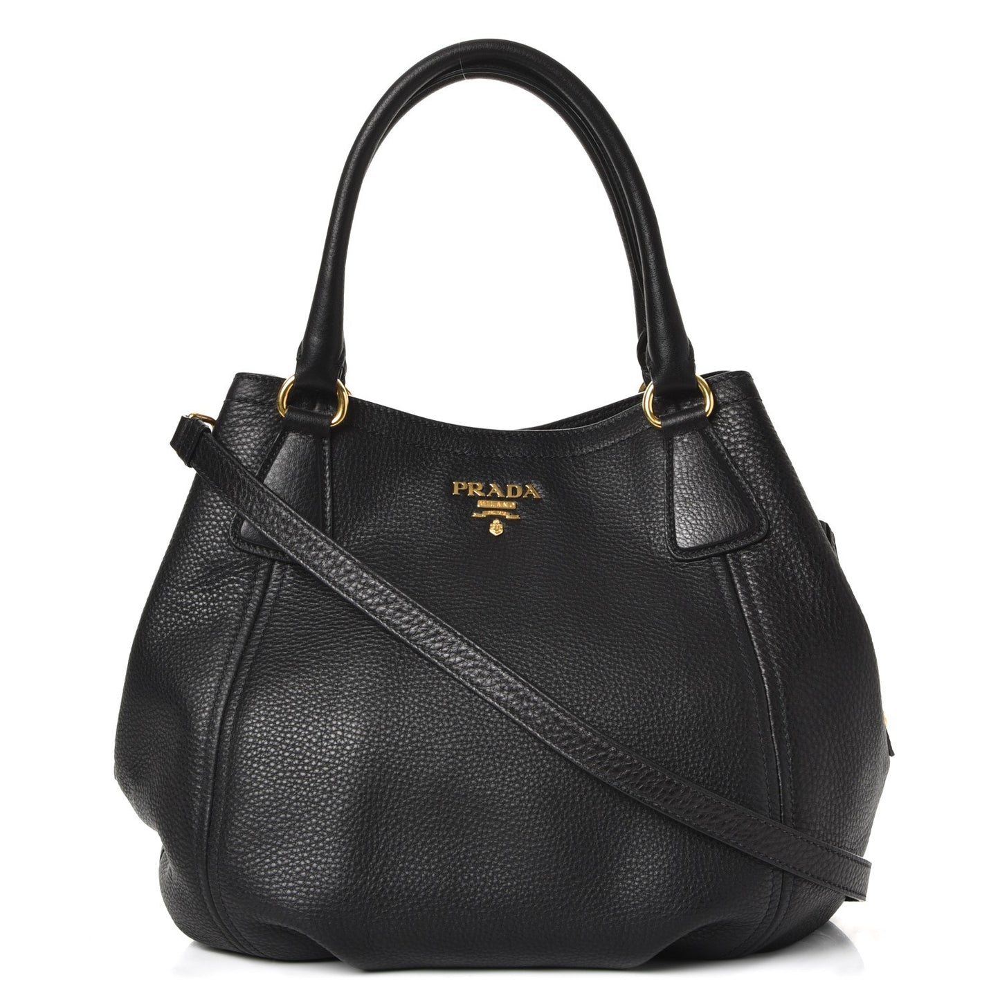 Vitello Daino Tote Nero Black
