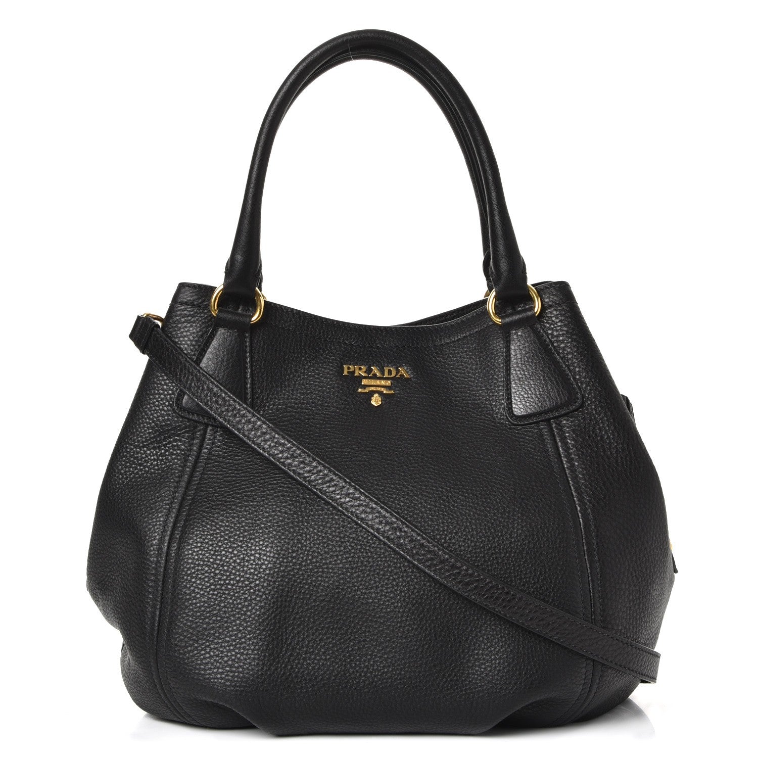 Prada Vitello Daino Tote Nero Black 1 of 10