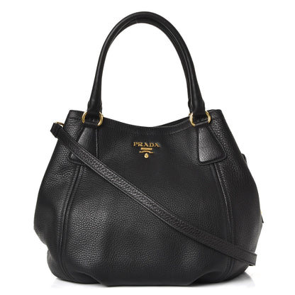 Prada Vitello Daino Tote Nero Black 1 of 10