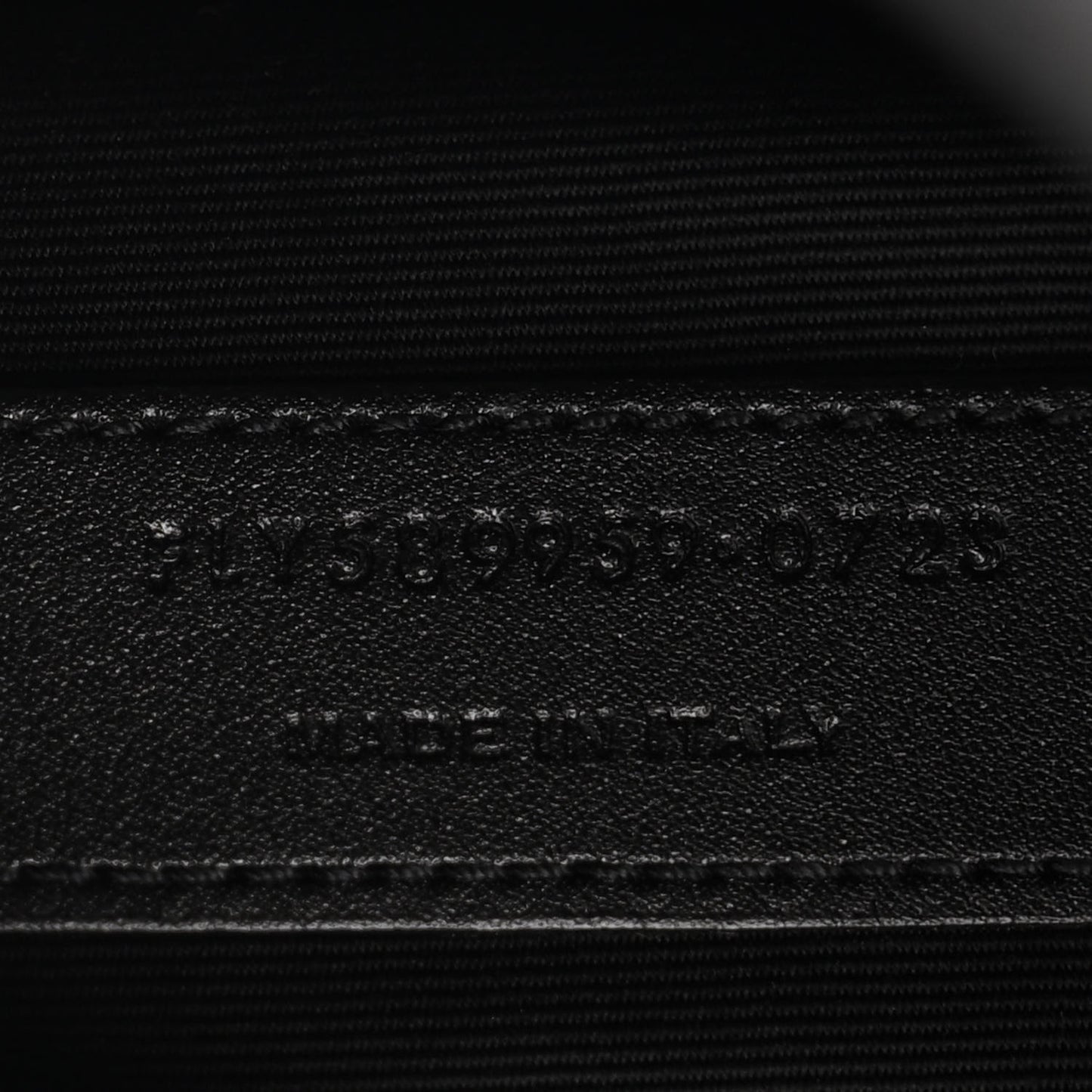 Grain De Poudre Monogram Belt Bag Black