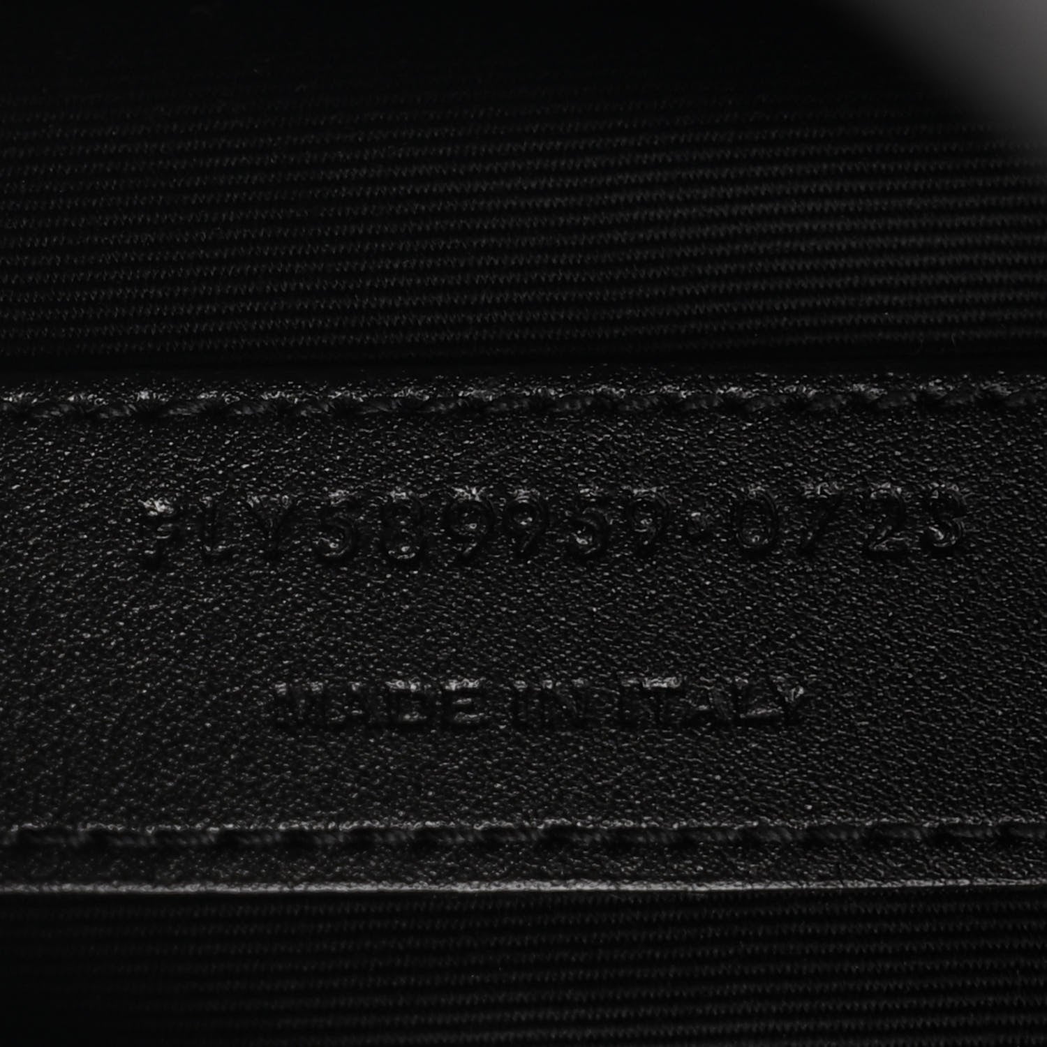 Saint Laurent Grain De Poudre Monogram Belt Bag Black 7 of 13