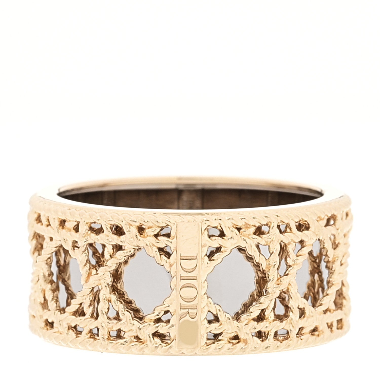 Christian Dior 18K Yellow White Gold My Dior Ring 52 6 3 of 5