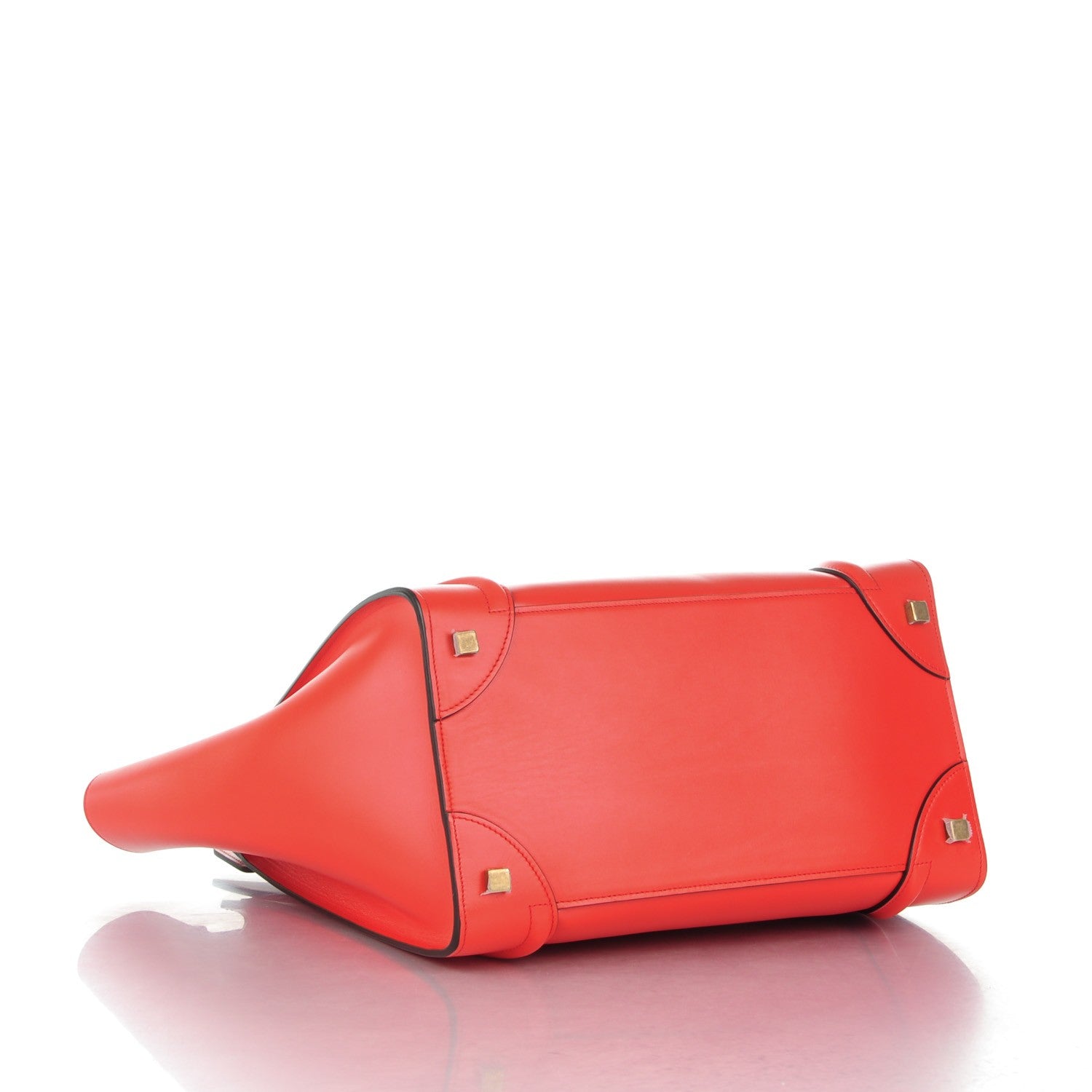 Celine Smooth Calfskin Mini Luggage Vermillion 4 of 8