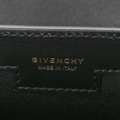 Givenchy Calfskin Crocodile Embossed 4G Medium Crossbody Bag Black 6 of 10