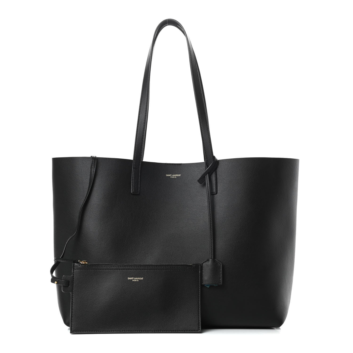 Saint Laurent Calfskin Large Shopping Tote Black 1 of 12
