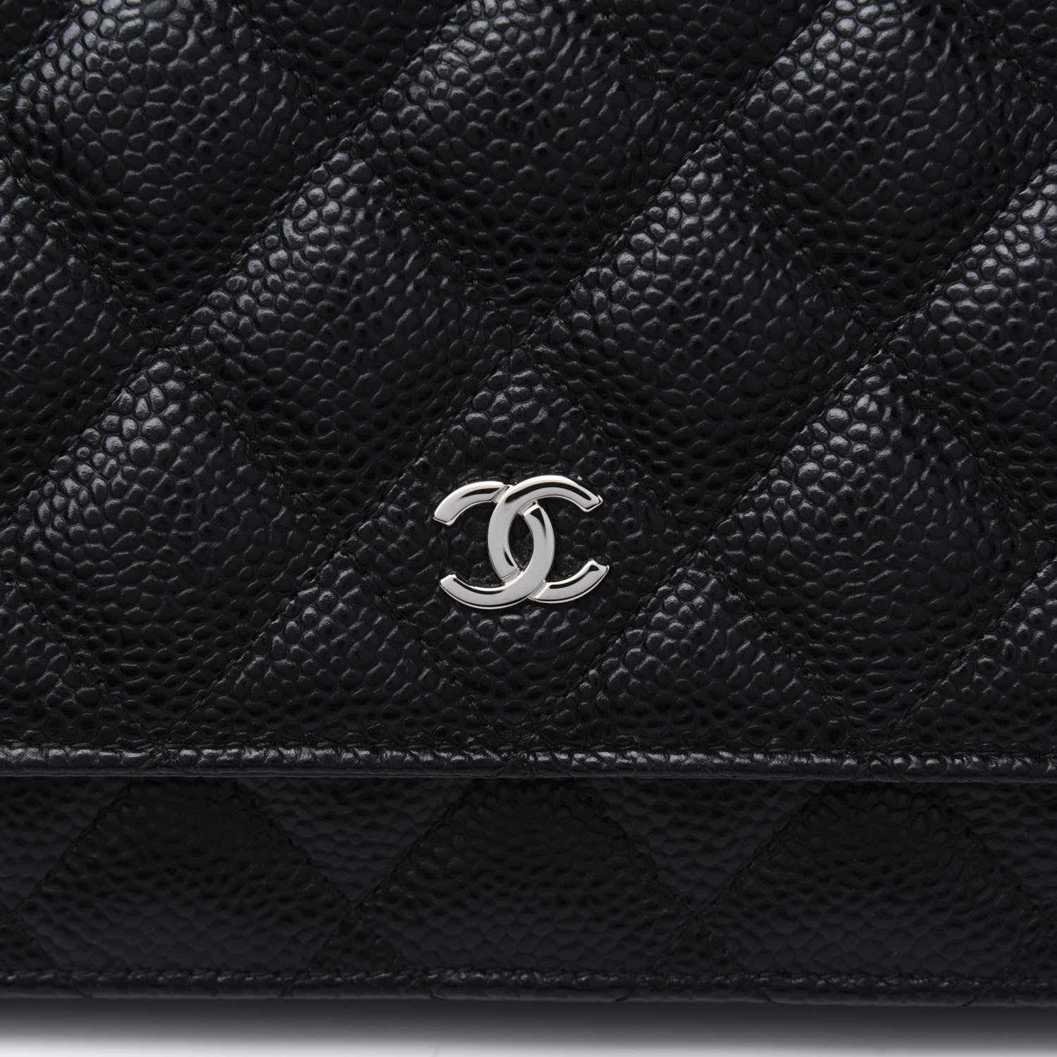 Chanel Caviar Quilted Wallet On Chain WOC Black 14 of 14