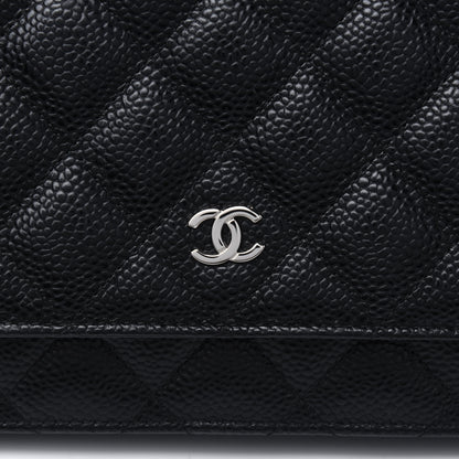 Chanel Caviar Quilted Wallet On Chain WOC Black 14 of 14