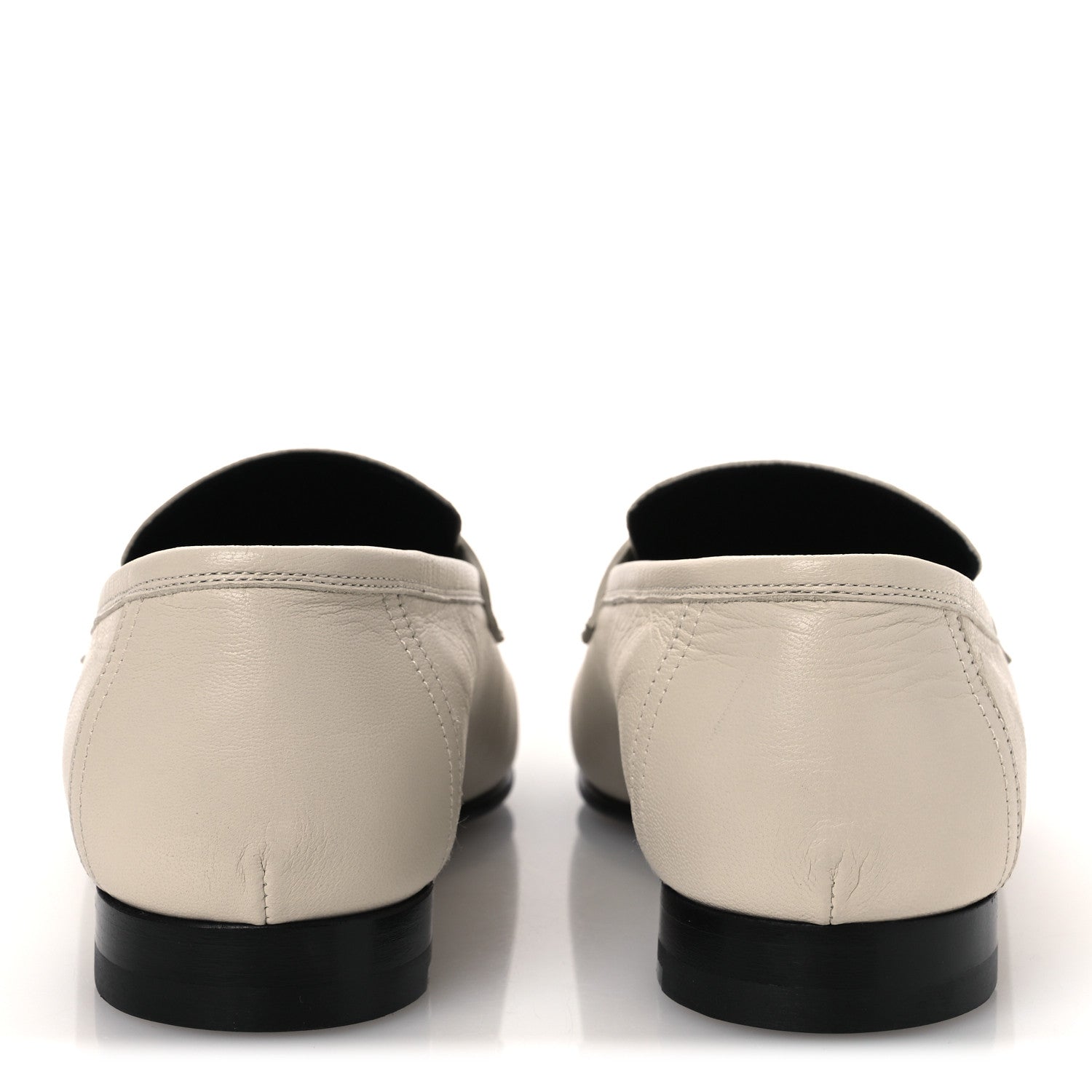 Hermes Goatskin Womens Paris Loafers 37 Beige Glaise 6 of 13