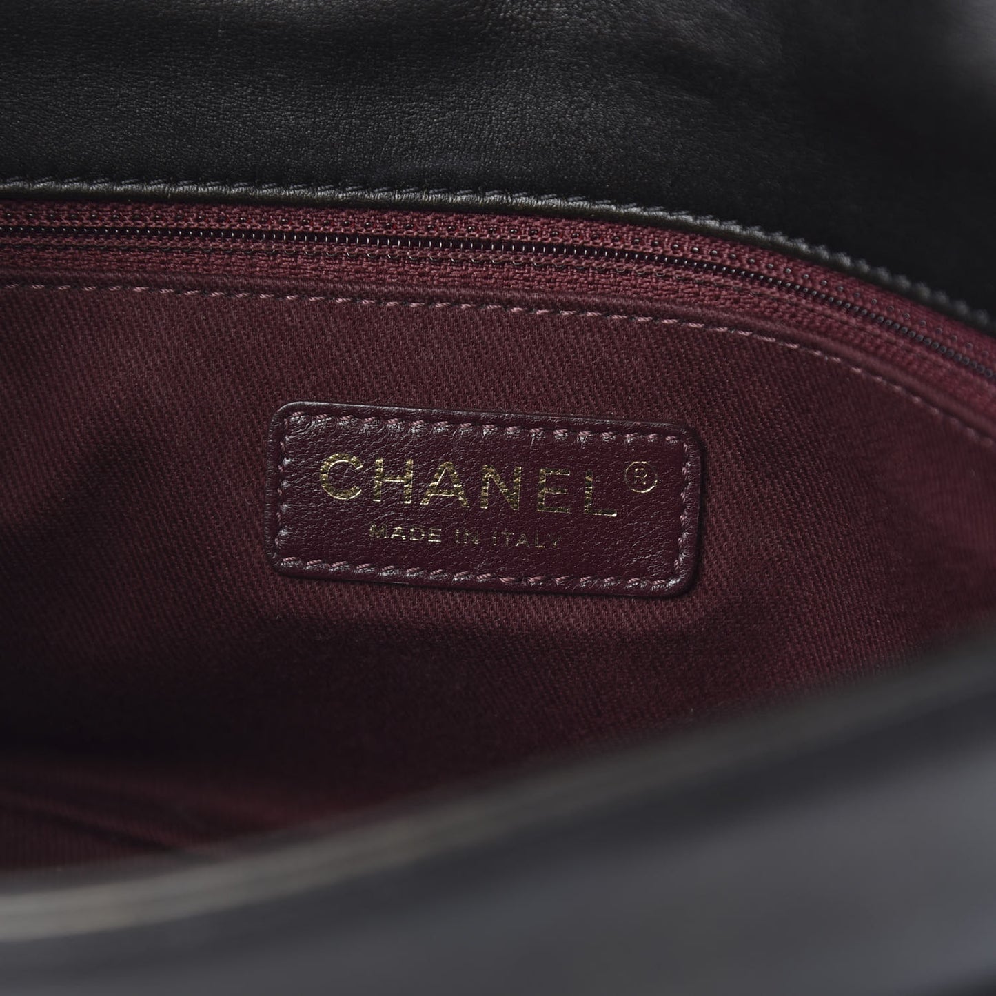 Metallic Calfskin Quilted Large Into The Fringe Flap Black